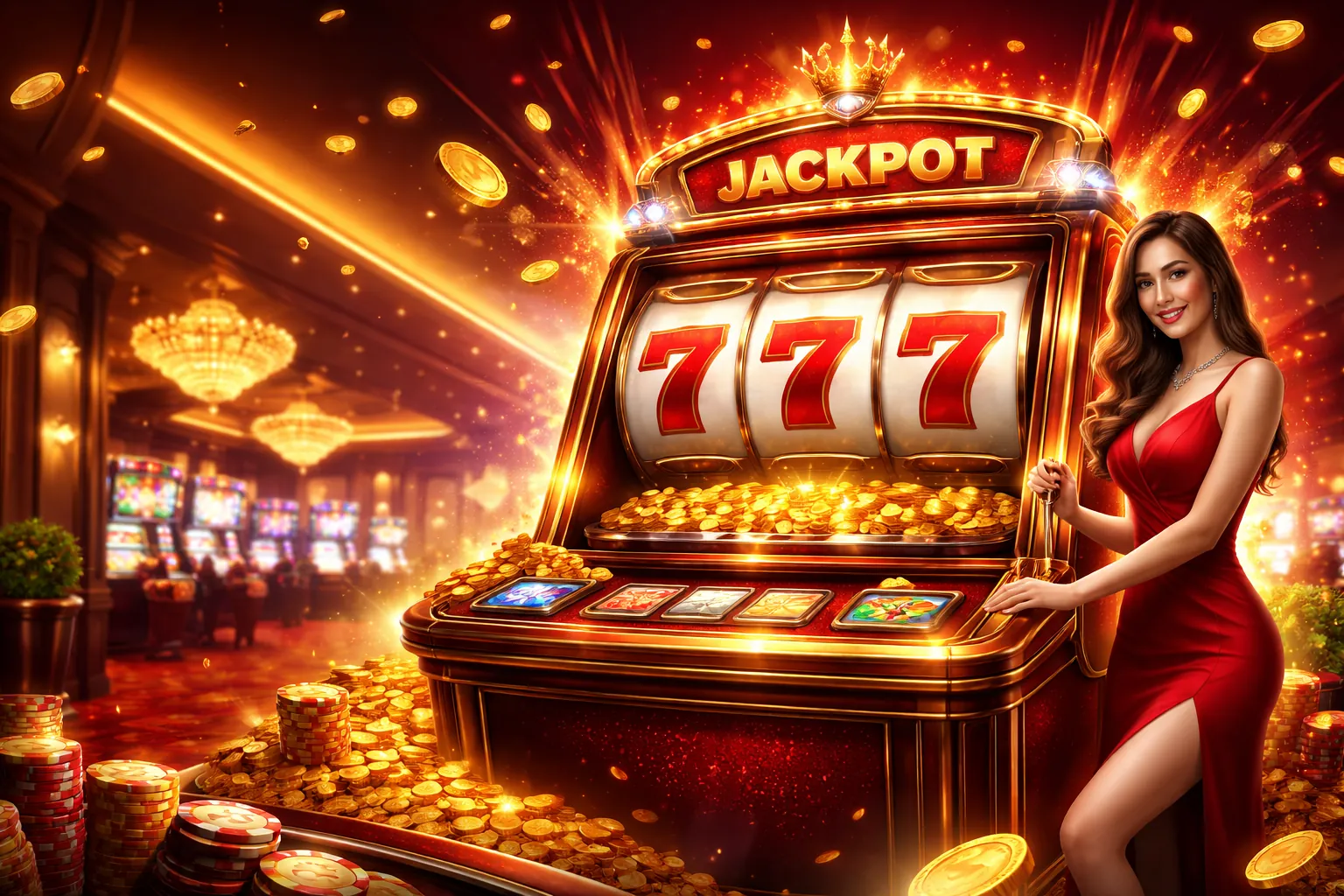 Hình ảnh chính của game Nổ Hũ tại dagac3 bet với jackpot lớn và hiệu ứng vàng lấp lánh